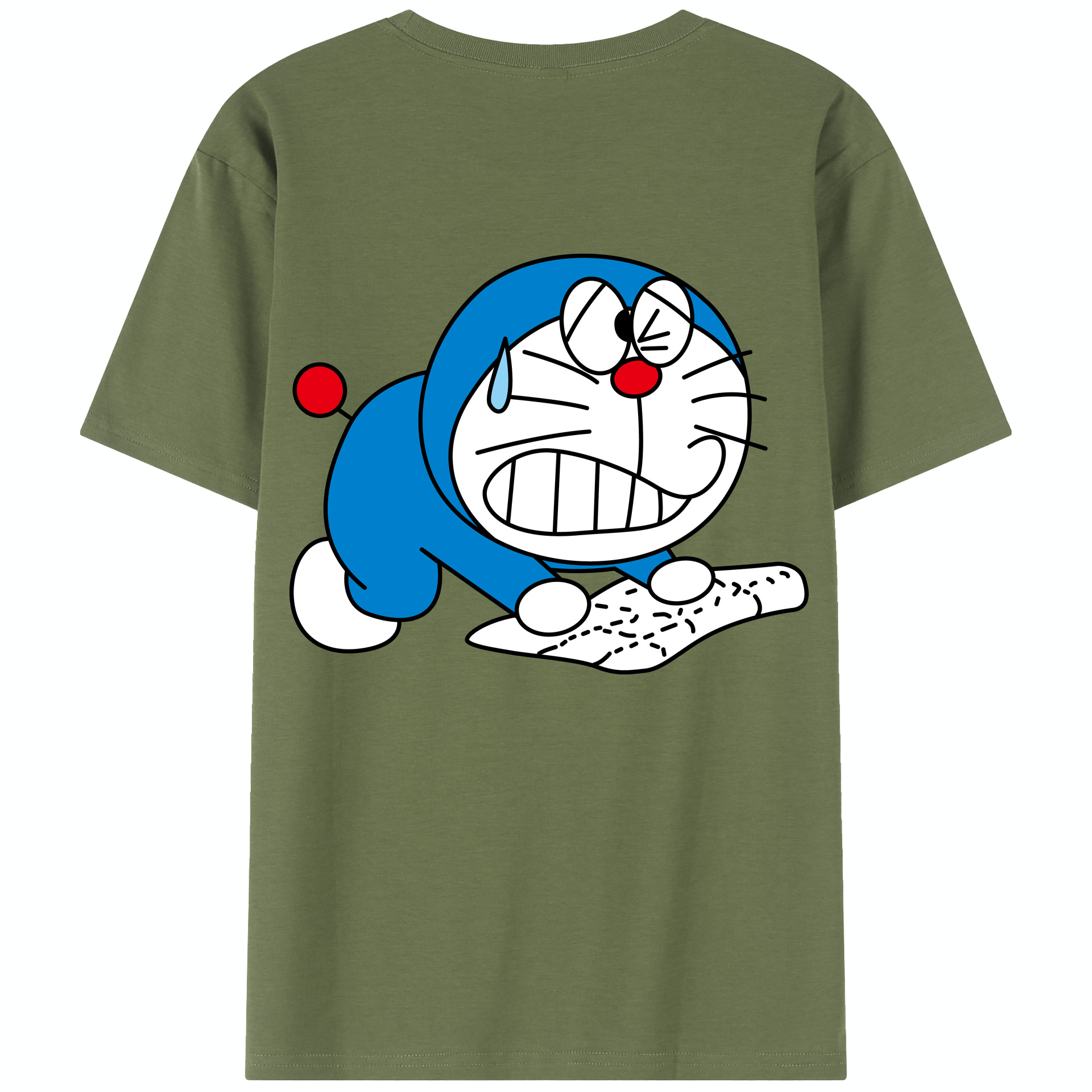 （画像用） ドラえもん Doraemon 綿100％半袖Tシャツ（背面プリント）